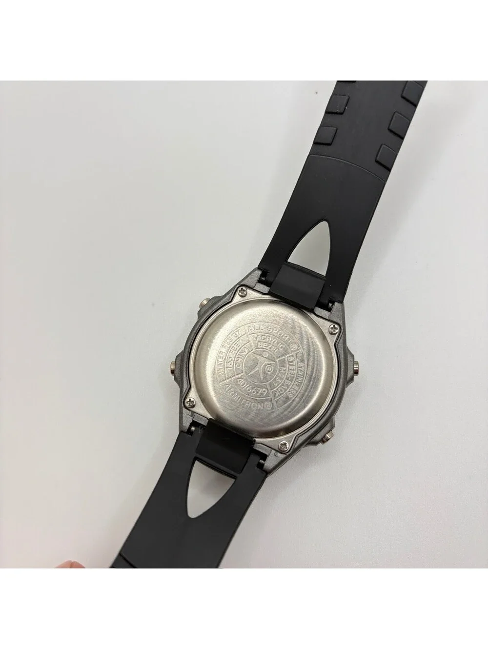 Armitron All Sport Watch 40/6679 Digital Month Date Backlight With New Battery